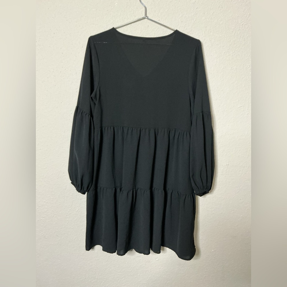 Chic Black Long Sleeve Dresses size S - Picture 4 of 8